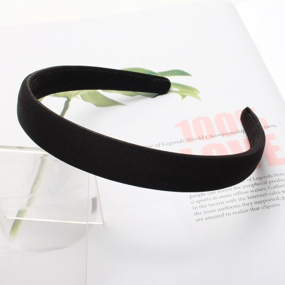 Solid Simple Headbands for Women 0.7inch Plain Soft Cloth Head Band No Slip Fash - Picture 6 of 8
